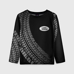 Лонгслив детский Land Rover tire tracks, цвет: 3D-принт