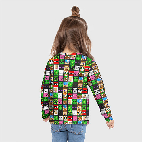 Детский лонгслив Minecraft - characters / 3D-принт – фото 6
