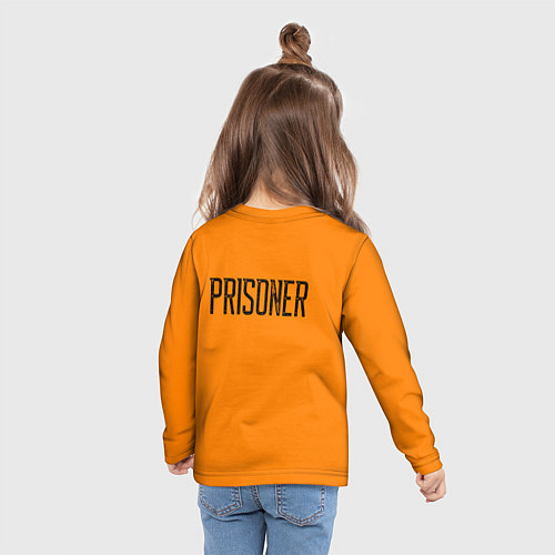 Детский лонгслив Prisoner Orange / 3D-принт – фото 6
