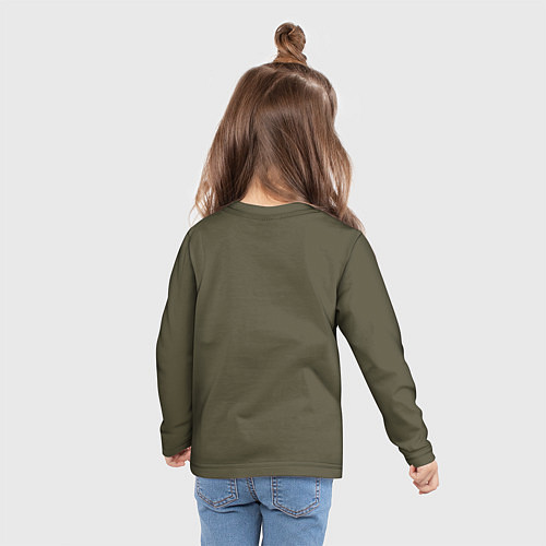 Детский лонгслив Пара жирафовых газелей геренук / 3D-принт – фото 6