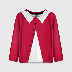 Лонгслив детский Новогодний костюм Буратино Красная курточка, цвет: 3D-принт