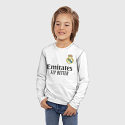 Лонгслив детский Реал Мадрид форма 20222023, цвет: 3D-принт — фото 2