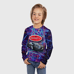 Лонгслив детский Bugatti - Italy - мечта автомобилиста, цвет: 3D-принт — фото 2