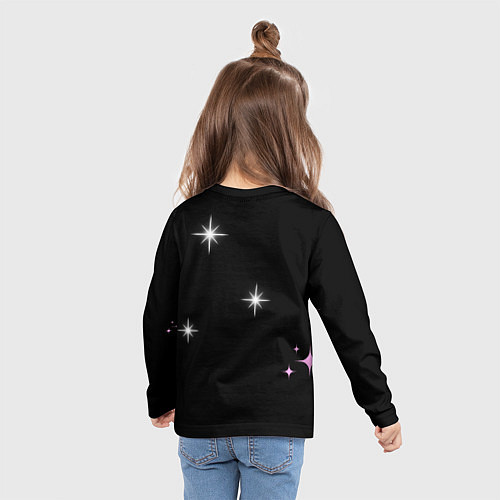 Детский лонгслив Надпись / 3D-принт – фото 6