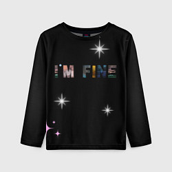 Детский лонгслив Надпись