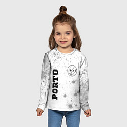Лонгслив детский Porto sport на светлом фоне: надпись, символ, цвет: 3D-принт — фото 2