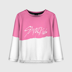 Детский лонгслив Stray Kids pink and white