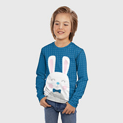 Лонгслив детский Мистер кролик, цвет: 3D-принт — фото 2