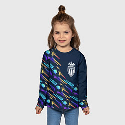 Лонгслив детский Monaco градиентные мячи, цвет: 3D-принт — фото 2