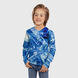 Лонгслив детский Кристаллики, цвет: 3D-принт — фото 2
