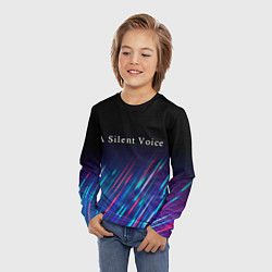 Лонгслив детский A Silent Voice stream, цвет: 3D-принт — фото 2