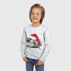Лонгслив детский Рождественский кролик - 2023, цвет: 3D-принт — фото 2