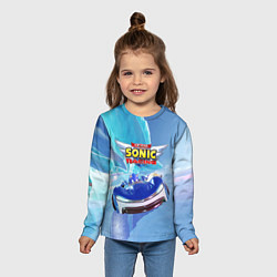 Лонгслив детский Team Sonic racing - hedgehog - speed, цвет: 3D-принт — фото 2