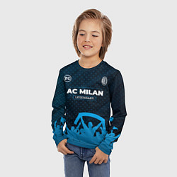 Лонгслив детский AC Milan legendary форма фанатов, цвет: 3D-принт — фото 2