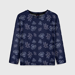 Детский лонгслив Узор абстракт