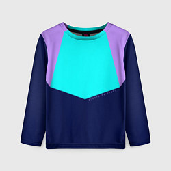 Лонгслив детский Always in sports сирень и бирюза, цвет: 3D-принт