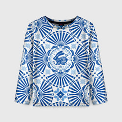 Детский лонгслив Blue rabbit
