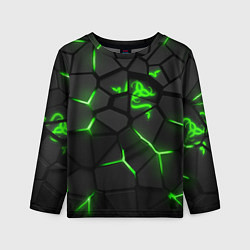 Лонгслив детский Razer green neon, цвет: 3D-принт