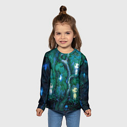 Лонгслив детский Kodama tree, цвет: 3D-принт — фото 2