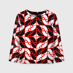 Лонгслив детский Геометрическая абстракция, цвет: 3D-принт