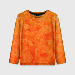 Лонгслив детский Красная икорка, цвет: 3D-принт