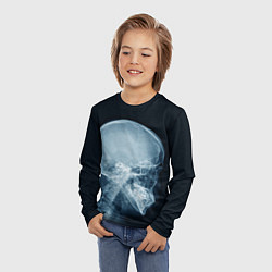 Лонгслив детский Рентген головы, цвет: 3D-принт — фото 2