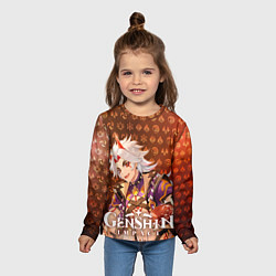 Лонгслив детский Итто Аратаки элементали, цвет: 3D-принт — фото 2