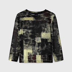 Лонгслив детский Жёлтый абстракт, цвет: 3D-принт
