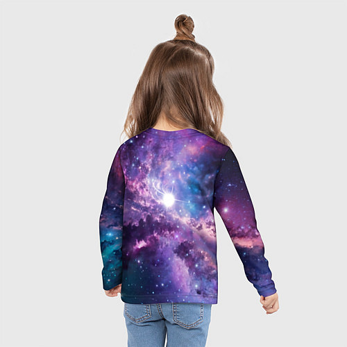 Детский лонгслив Аниме Галактика / 3D-принт – фото 6