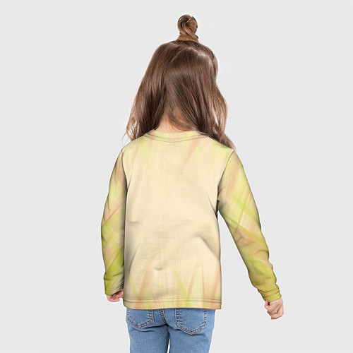 Детский лонгслив Милый броненосец / 3D-принт – фото 6