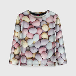Лонгслив детский Абстрактное множество чистых и светлых камней, цвет: 3D-принт