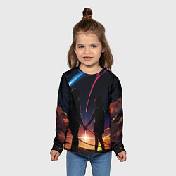 Лонгслив детский Мицуха Миямидзу, цвет: 3D-принт — фото 2