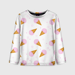 Детский лонгслив Мороженое в жаркий день