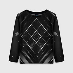 Лонгслив детский Hexagon Black, цвет: 3D-принт