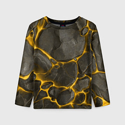 Детский лонгслив Текстура монолита камня