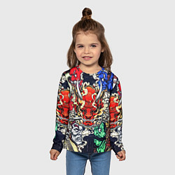 Лонгслив детский Irazumi devil, цвет: 3D-принт — фото 2