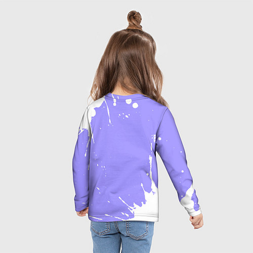 Детский лонгслив Поля кошка единорожка / 3D-принт – фото 6