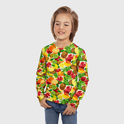 Лонгслив детский Fruit abundance, цвет: 3D-принт — фото 2