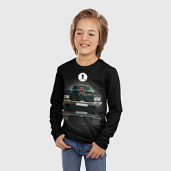 Лонгслив детский Мощная спортивная машина Oldsmobile Cutlass, цвет: 3D-принт — фото 2