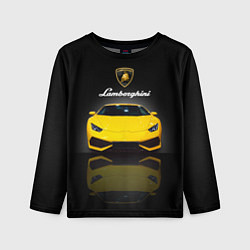 Лонгслив детский Итальянский суперкар Lamborghini Aventador, цвет: 3D-принт