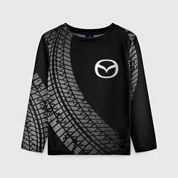 Детский лонгслив Mazda tire tracks