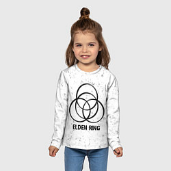 Лонгслив детский Elden Ring glitch на светлом фоне, цвет: 3D-принт — фото 2