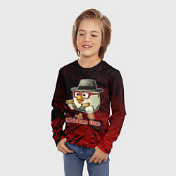 Лонгслив детский Курочка ганстер - Чикен ган, цвет: 3D-принт — фото 2