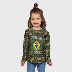 Лонгслив детский Граница на замке День пограничника Overprint, цвет: 3D-принт — фото 2