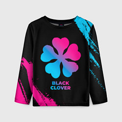 Лонгслив детский Black Clover - neon gradient, цвет: 3D-принт