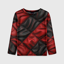 Детский лонгслив Red black luxury