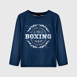 Лонгслив детский Boxing - надпись, цвет: 3D-принт