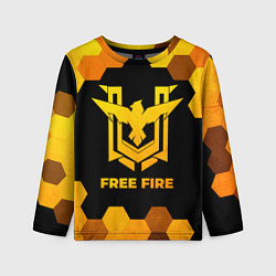 Лонгслив детский Free Fire - gold gradient, цвет: 3D-принт