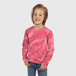 Лонгслив детский Pink military, цвет: 3D-принт — фото 2