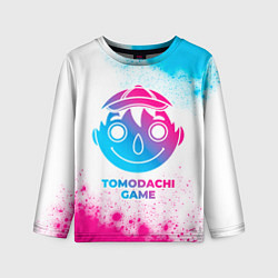 Лонгслив детский Tomodachi Game neon gradient style, цвет: 3D-принт